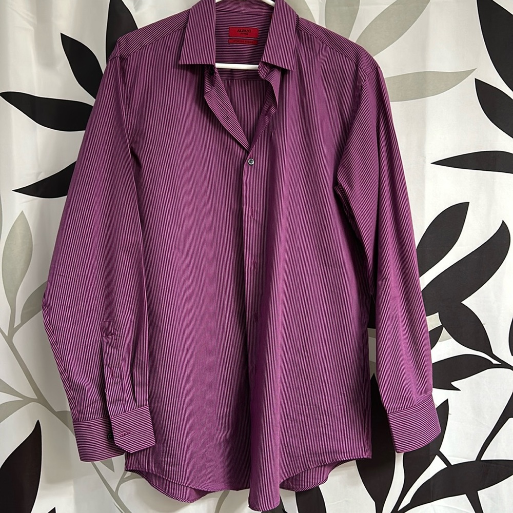 Alfani fitted button up dress shirt